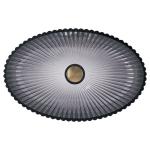 Die Casting Glass Vessel Basin Smoke Gray Color Interior 135mm Height