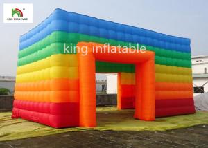 Wholesale EN14960 Rainbow Inflatable Event Tent 4m Colorful Oxford For Commercial from china suppliers