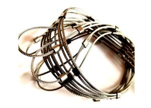 Wholesale Tin Copper Plated AISI316 Safety Stainless Steel Cable Mesh With 80mm Apr 2mm Dia from china suppliers
