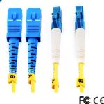Single Mode Duplex Fiber Optic Patch Cord High Temperature Stability Compact