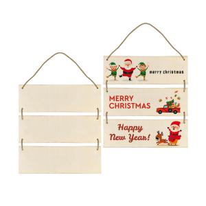 Wholesale Wooden Sublimation Hanging Sign With Rope For Sublimation Printing from china suppliers