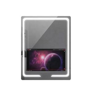 Wholesale 5mm Square LCD Rectangular Lighted Bathroom Mirror For Home Furniture from china suppliers