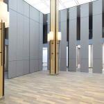 Restaurant Conference Room Wooden Sliding Folding Door Partition High Sound