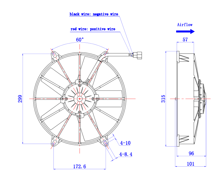 24 Volts DC Condenser Blower Assembly Suction 11 Inch Bus Air Conditioing System