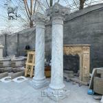 Marble Corinthian Building Pillar Design Circular Columns Roman Greek Decorative