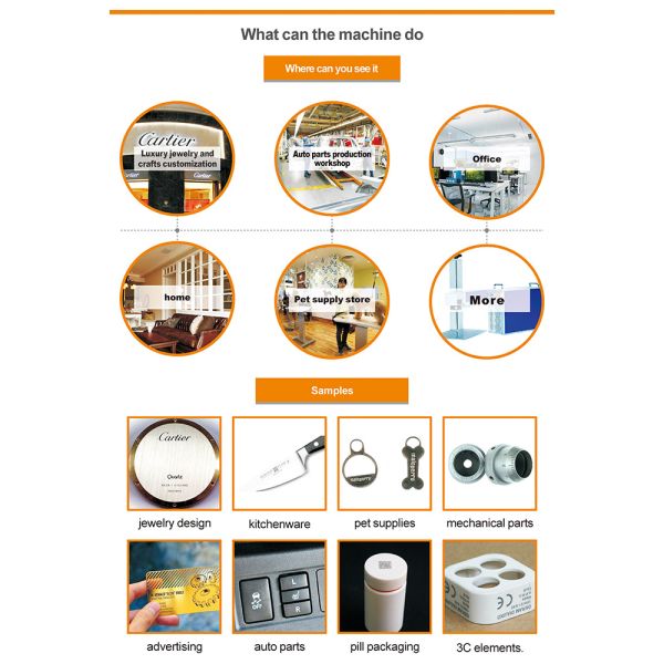 Semiconductor Split Laser Marking Machine 50W 100W Portable