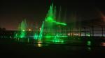 Large Lake Water Floating Fountain With Dancing Speakers Colorful Water Lamps