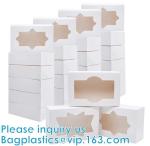 Chocolate Takeaway kraft, Christmas Cookie Bakery Treat Box Set With Window,