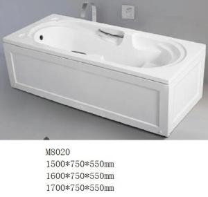 Wholesale Acrylic Freestanding Soaking Bathtubs with Skirts Rectangle Shaped CE ISO9001 from china suppliers