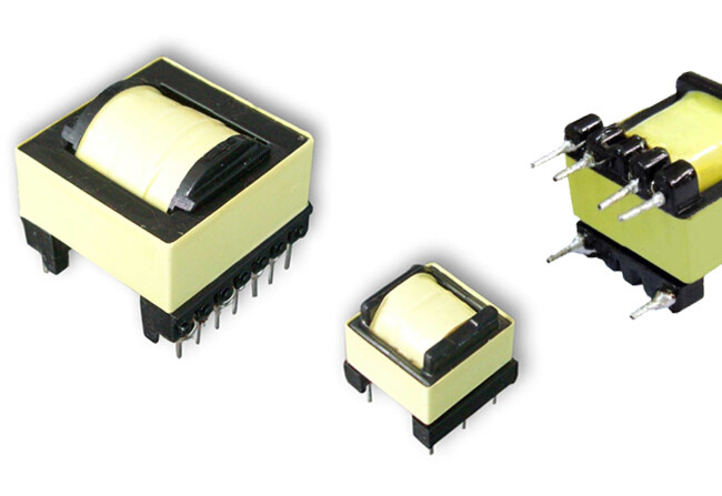 TDG Core Power Isolation Transformer , Horizontal EE30 33 High Frequency Power Transformer