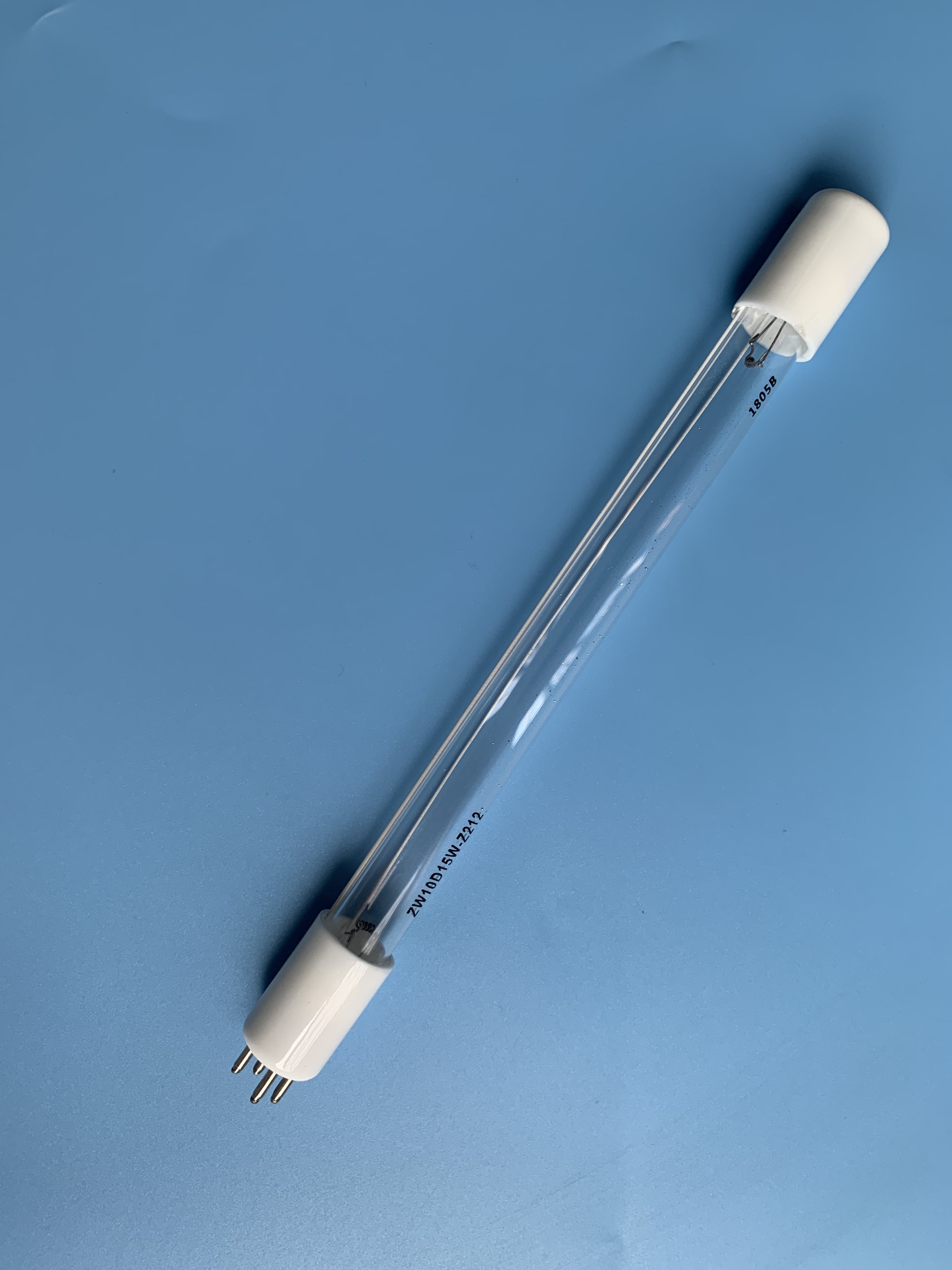 Quartz 10W 212mm Waste Gas UV Light Tubes Kill Mite UVC Disinfection Lamp