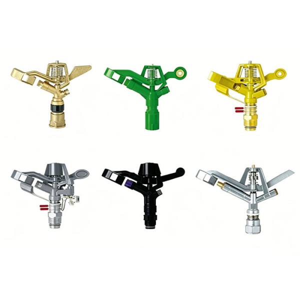 360° Adjustable Brass Impact Sprinkler System | Large Flow Anti-Clog For Farm & Mining