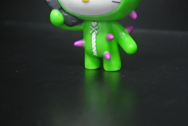 Cute Custom Plastic Toys , Hello Kitty Cake Topper Figurine White / Green / Red Color