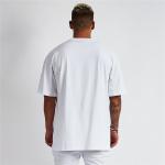 Mens Blank Cotton T Shirt Loose Drop Shoulder Oversized