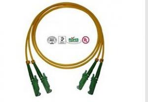 Wholesale 0.9mm PVC E2000 Fiber Optic Patch Cables Single Mode Double Cores from china suppliers