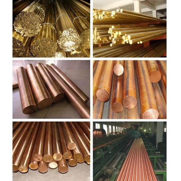 Pure 99.95% C1020 0F-Cu Copper Round Bar Brush Finish For Ship Parts Hard State