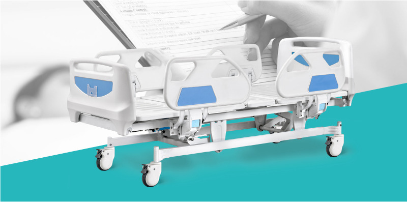 Cheap Adjustable Professional Electric Medical Clinic Icu Bed With Side Rails