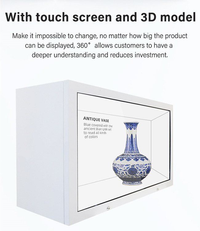 UHD Interactive Translucent LCD Display Android & WiFi Transparent LCD Box