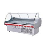 Commercial Curved Glass Deli Counter Refrigerator Meat Refrigeration Equipment