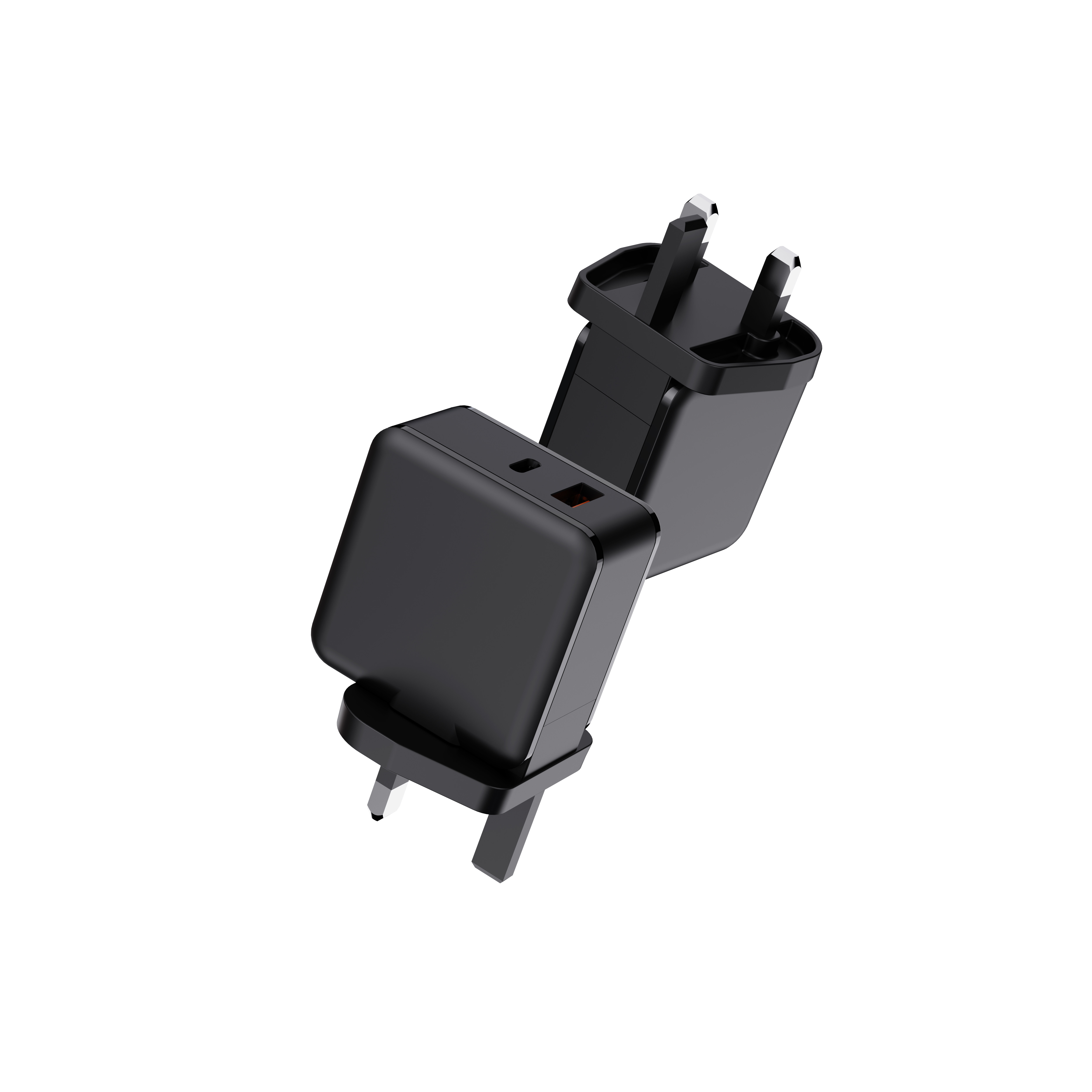 Plastic Fast Charging Wall Charger Adapter Block 35W Customized