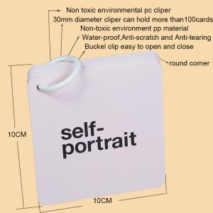 Wholesale Non Toxic PP Material Kids Educational Flash Cards Waterproof Custom Printing from china suppliers