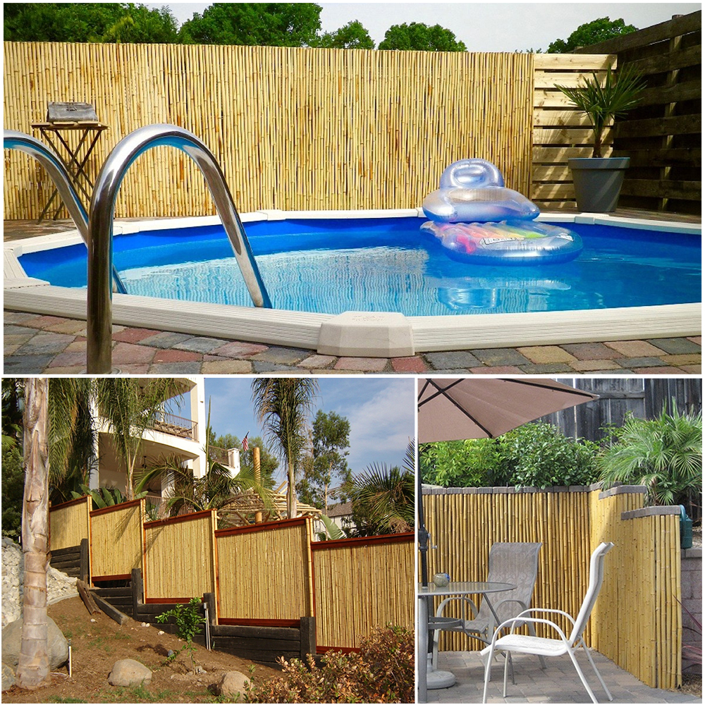 180cm Decorative Bamboo Fence Natural Bamboo Fence Garden Bamboo Rolled Screening