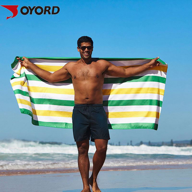 Modern Fancy Sublimated Beach Towels Extra Large Oversized Sand Repellent