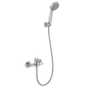 Wholesale ABS Round Handshower Single Lever Bathroom Wall Mount Body Brass Shower Household from china suppliers