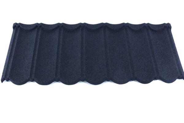 0.40mm AZ70 Coffee Black Bond Tile Stone Coated Metal Tile 50 years Warranty
