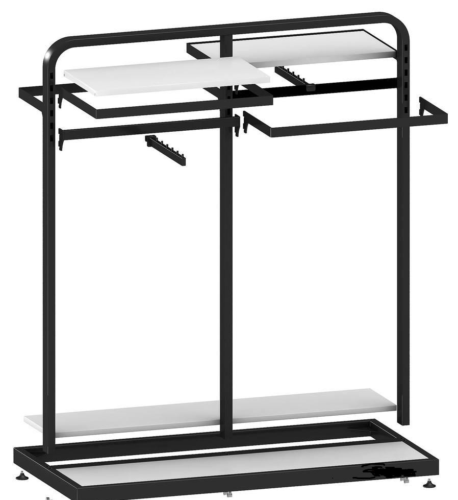 Metal / Wood Customized Color Display Rack Stand Garment Showrooms 600*500*1000mm