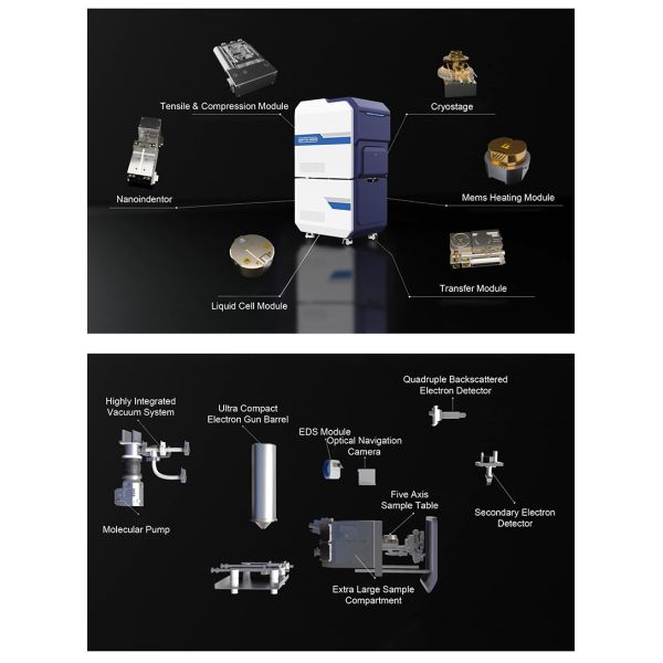 OPTO-EDU A63.7005 Schottky Field Emission Scanning Electron Microscope SE BSE 100000x 2.5nm@20KV