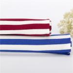 Easy Care Good Looking Hoddie Striped Cotton Fabric For French Terry