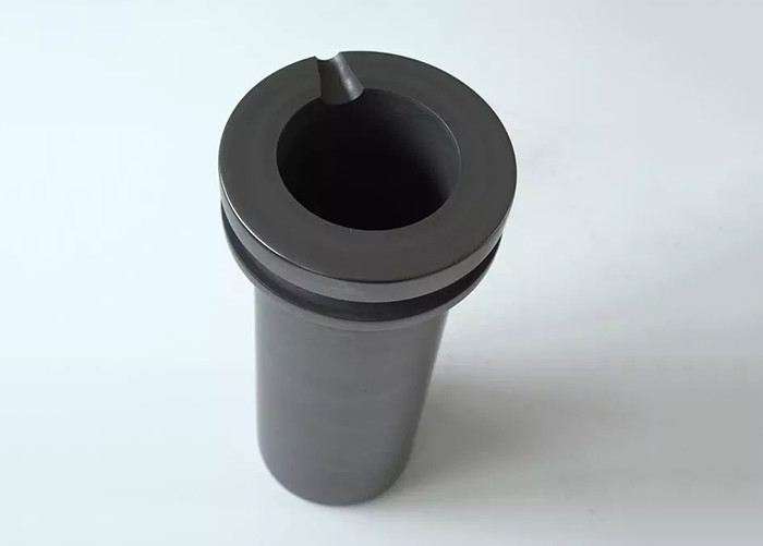 1200C Furnace Graphite Crucible For Aluminium Gold Melting 70MPa Compressive Strength