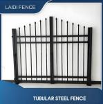 Weatherproof Easy Installation Black Tubular Steel Fencing System For Residentia