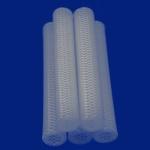 Flexible Reinforced Braided Hose , White Soft Silicone Tubing Chemical