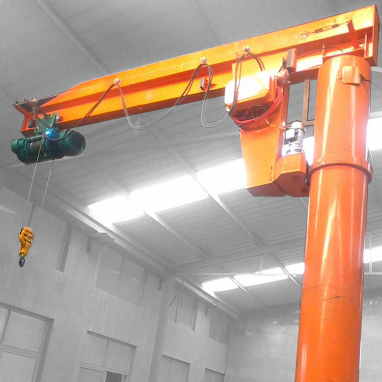 Indoor / Outdoor Pillar Mounted Jib Crane , 1.5 R / Min Swing Arm Jib Crane