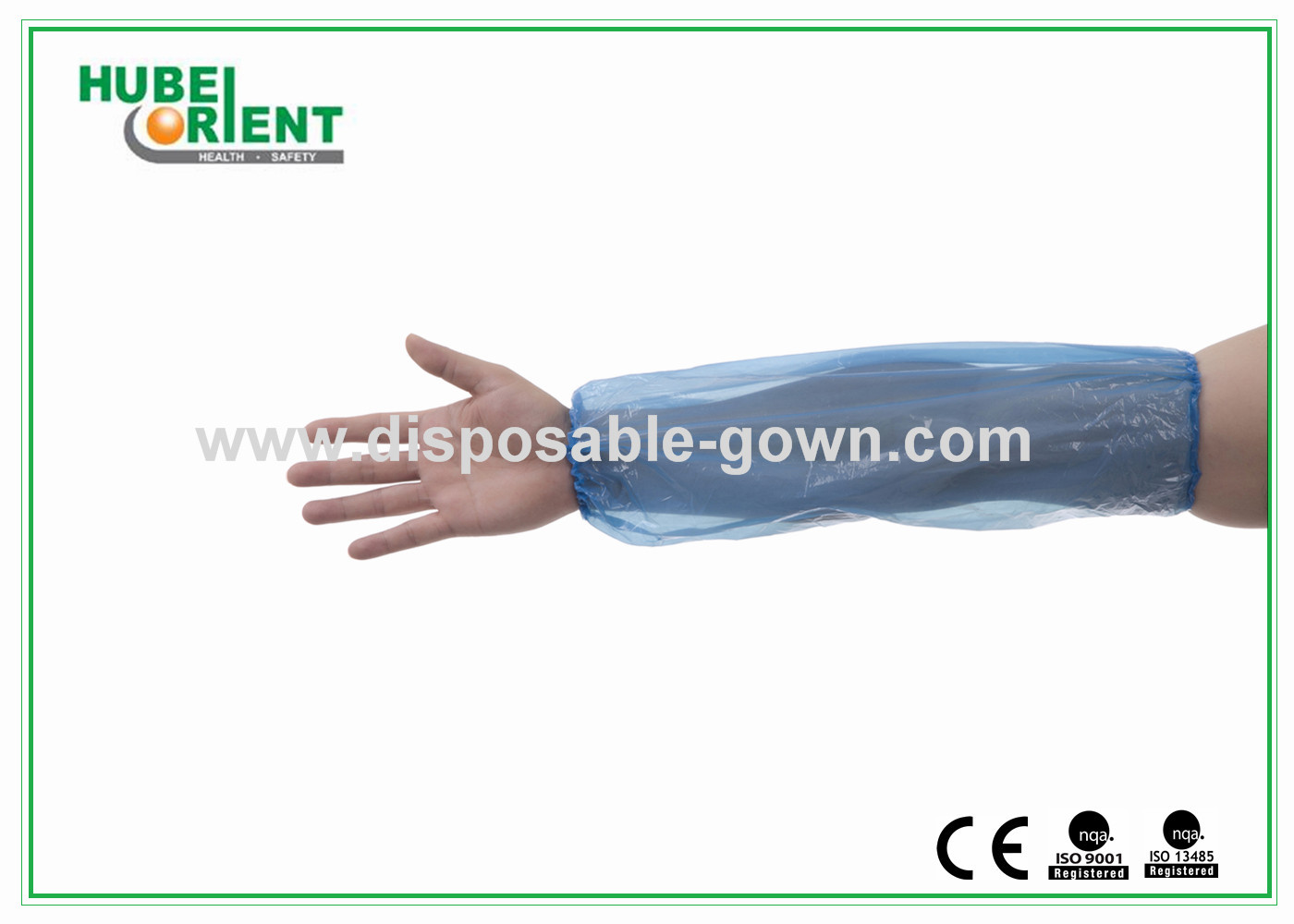 16'' 18'' Single Use PE Oversleeves For Arm Protection waterproof and oil-proof Colorful PE oversleeves