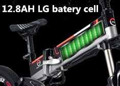26 Inch Electric Folding Bike With 12.8AH Lithium Battery Aluminium Alloy Frame