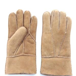Wholesale popular shearling sheepskin Gloves sheepskin double face gloves motorcycle gloves men women gloves from china suppliers