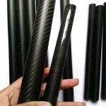Roll Wrapping 3K Carbon Fiber Weave Tube Wear & Corrosion Resistant