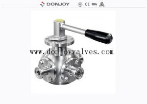 Wholesale Hygienic DN20 No Retention 1/2 3 Way Ball Valve from china suppliers