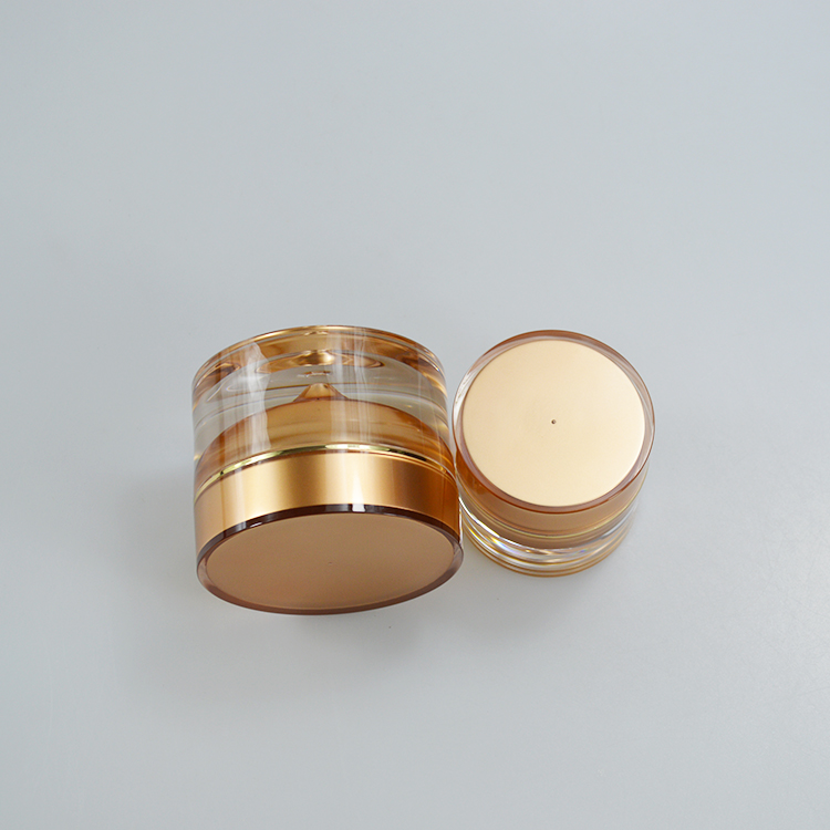 Customized Bottle Color Acrylic Cosmetic Container Cream Jar for Unique Shape Luxury