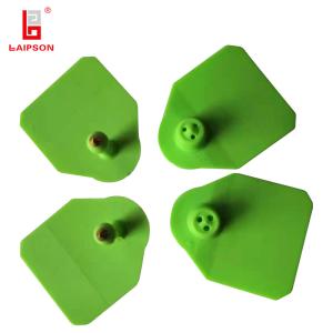 Wholesale Visiual tpu 50mm Green Tamperproof Animal Ear Tag For Livestock from china suppliers