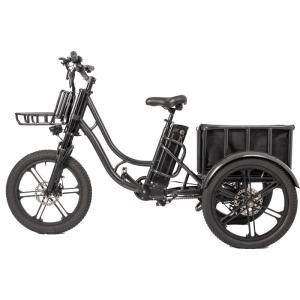 Wholesale Food Electric Fat Tire Delivery Tricycle E-bike with 48V 500W Motor Power and Disc Brake from china suppliers