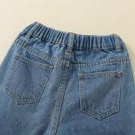 New Design Kids Denim Jeans Full Length Black Blue Jeans Boys Elastic Waist