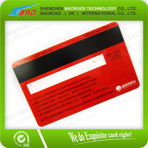PVC/Magnetic Stripe/Embedded Chip/RFID Card