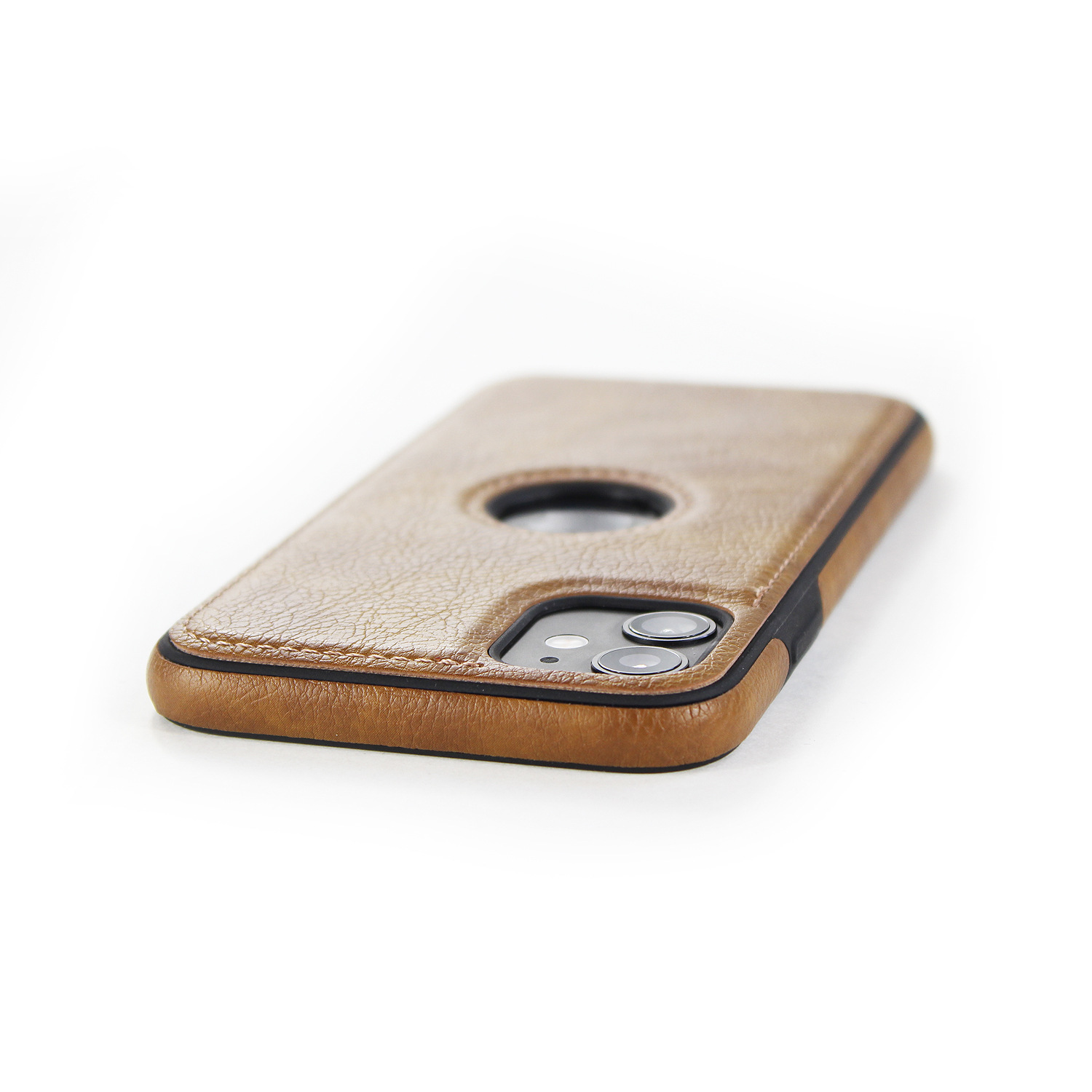 Iphone 12 Pro Max Car Line Stitching PU PC Leather Soft Phone Cover Luxury Cell Case