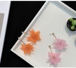 2018 Fashion Pearl Earrings Ear Drops Silver Exported Korea Fashion Flower