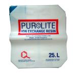 Side-gusset Block bottom PE valve bags for packing pulverous , Up to 110LBS
