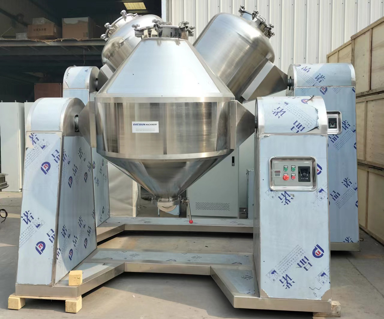 5L - 8000L Double Cone Blender Powder Granule Mixing Machine